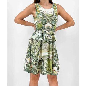 H&M DRESS CONSIENCIOUS Multi color COLLECTION WOMENS BACK BOW OPEN BACK SIZE 12